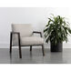 Neymar Linea Light Grey Leather Lounge Chair